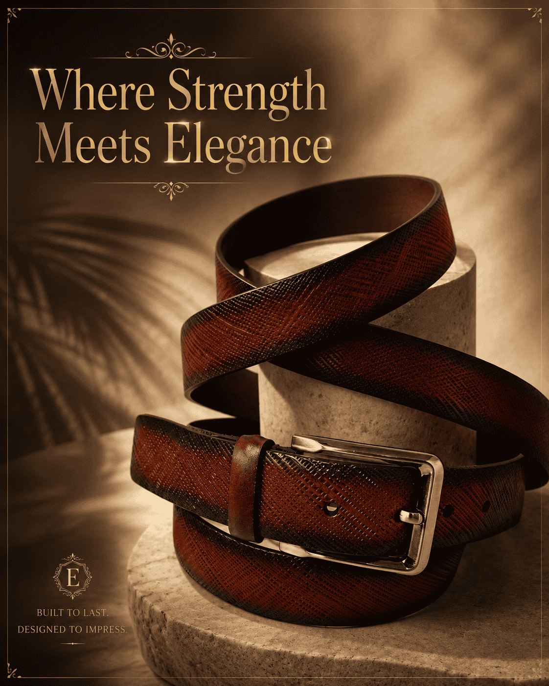 Leather Plus leather belt