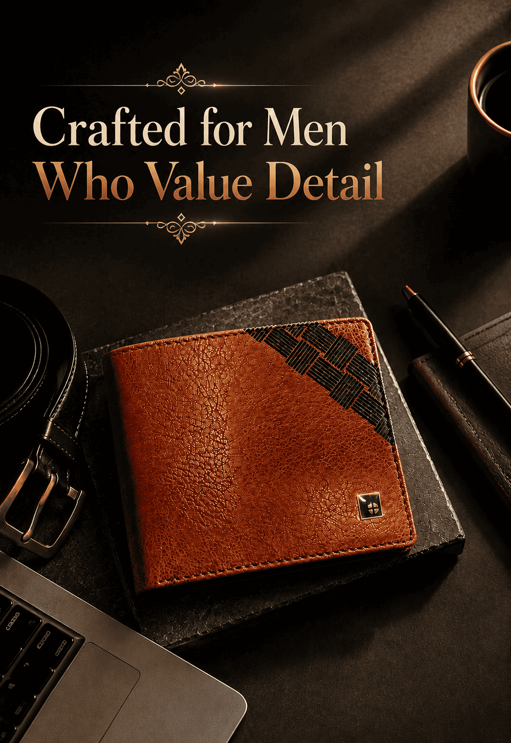 Leather Plus leather wallet