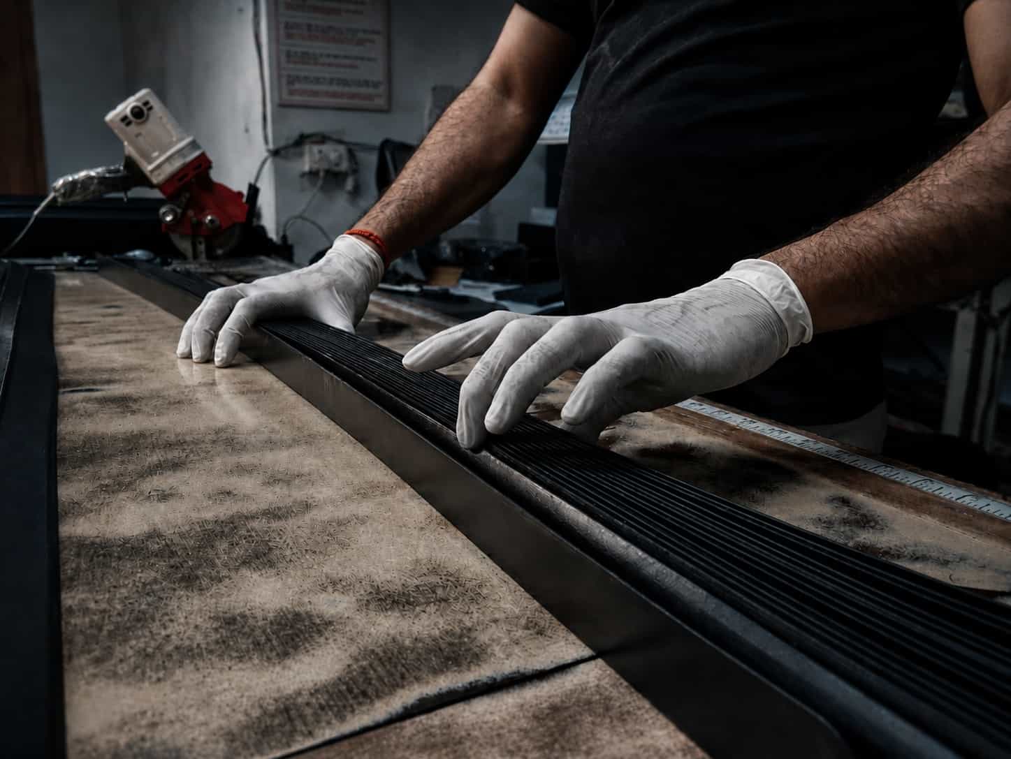 Leather belt cutting and preparation process